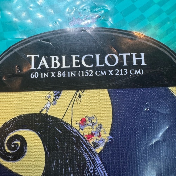 Two New Disney The Nightmare Before Christmas Jack Sally Peva Tablecloth 60"x84” - Picture 3 of 8
